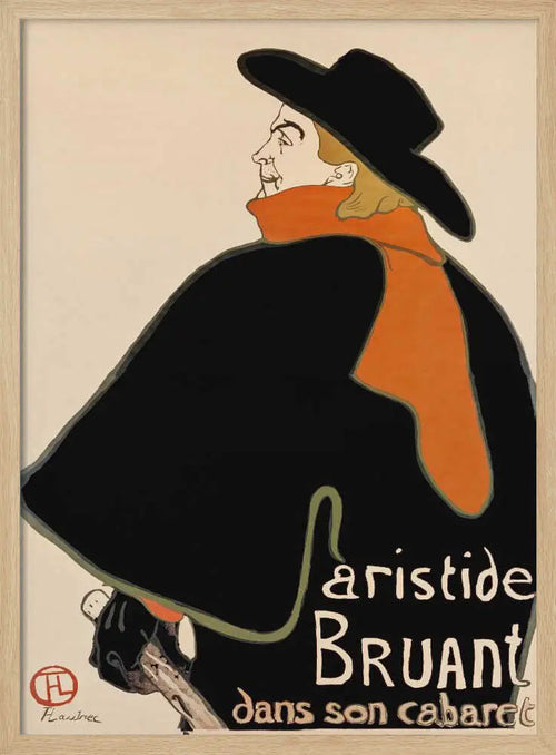 Aristide Bruant In His Cabaret (1893) TOULOUSE LAUTREC