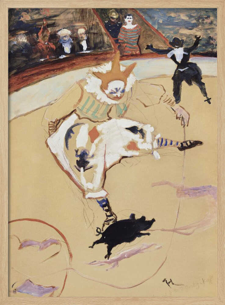 At the Circus Fernando Medrano With a Piglet (ca. 1889)