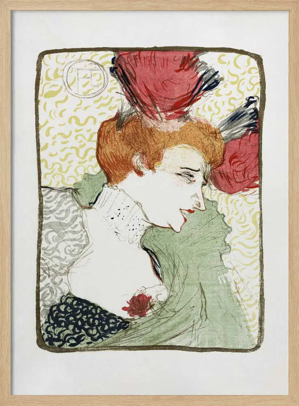 Bust of Mademoiselle Lender (1895) TOULOUSE LAUTREC