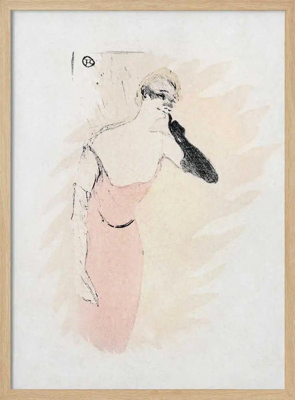 Yvette Guilbert In columbine a Pierrot (1894) TOULOUSE LAUTREC