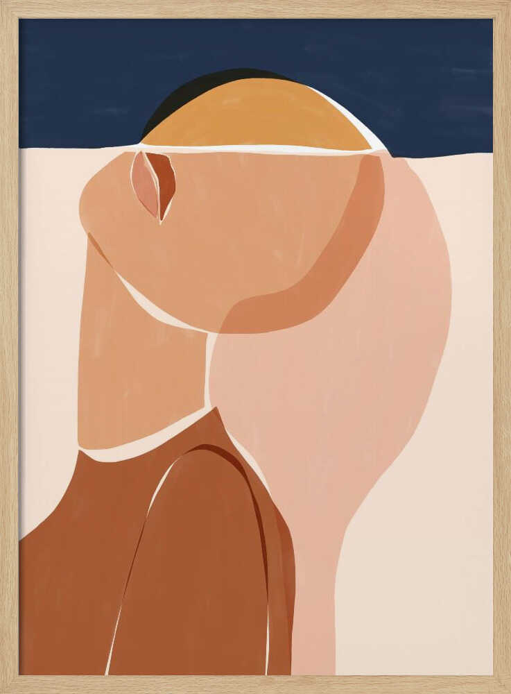 Half Face Half Sun Art Print UK — Abstract Vibrant Wall Art — Living Room — Wall It All Prints