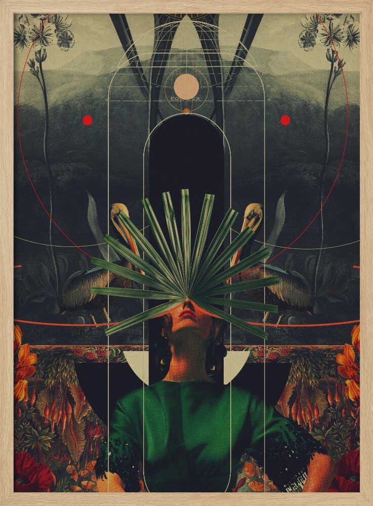She Saw the Equator Art Print UK — Botanical Fresh Wall Art — Living Room — Wall It All Prints