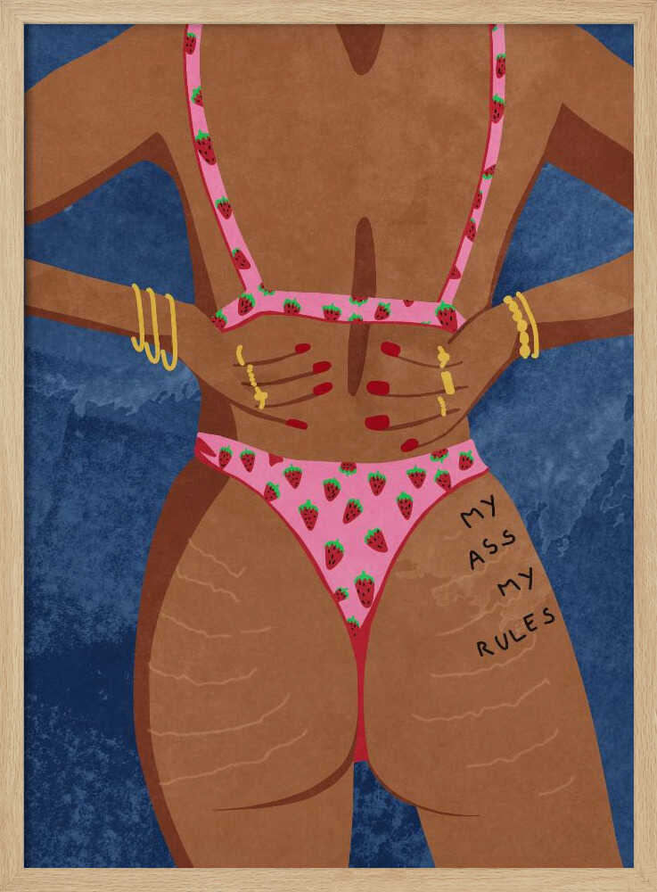 My ass my rules Art Print UK — Abstract Vibrant Wall Art — Kitchen — Wall It All Prints