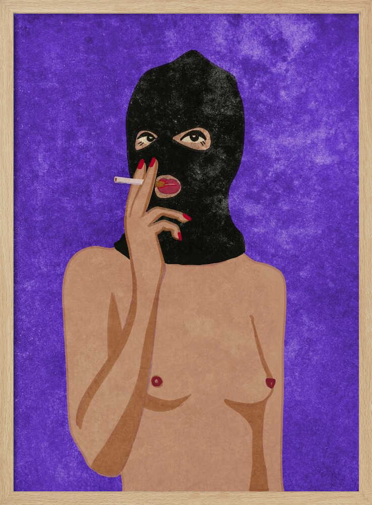 Untitled Art Print UK — Portrait Vibrant Wall Art — Living Room — Wall It All Prints