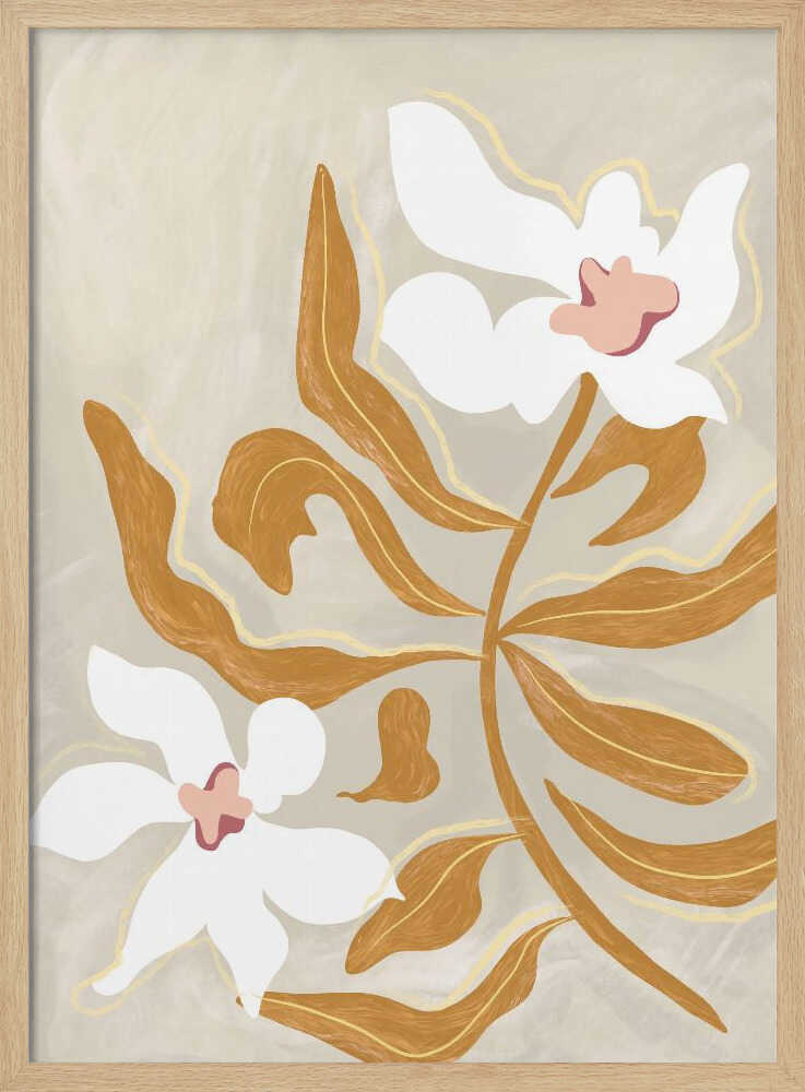 Flowerflowerflower Art Print UK — Botanical Vibrant Wall Art — Living Room — Wall It All Prints