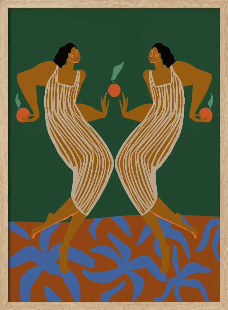 Mirror Art Print UK — Abstract Vibrant Wall Art — Kitchen — Wall It All Prints