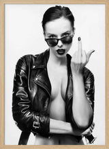 Edgy Punk Woman Art Print UK — Portrait Vibrant Wall Art — Living Room — Wall It All Prints