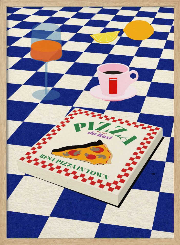 The Italian Menu Art Print UK — Food Vibrant Wall Art — Kitchen — Wall It All Prints