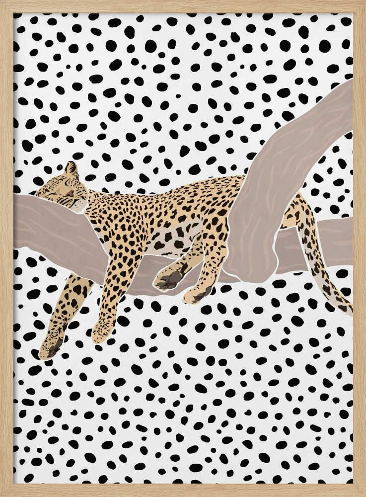 Resting Leopard Spots Art Print UK — Abstract Vibrant Wall Art — Nursery — Wall It All Prints
