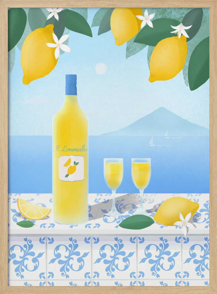 Limoncello Art Print UK — Botanical Vibrant Wall Art — Kitchen — Wall It All Prints