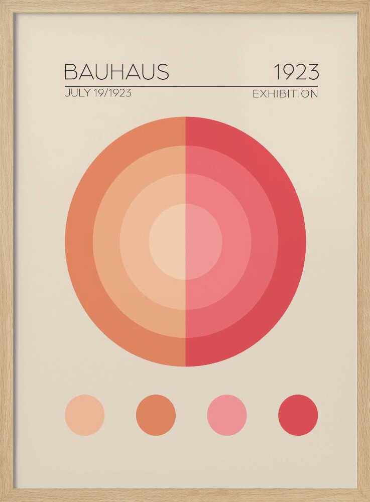 Bauhaus Circles Art Print UK — Abstract Minimal Wall Art — Office — Wall It All Prints