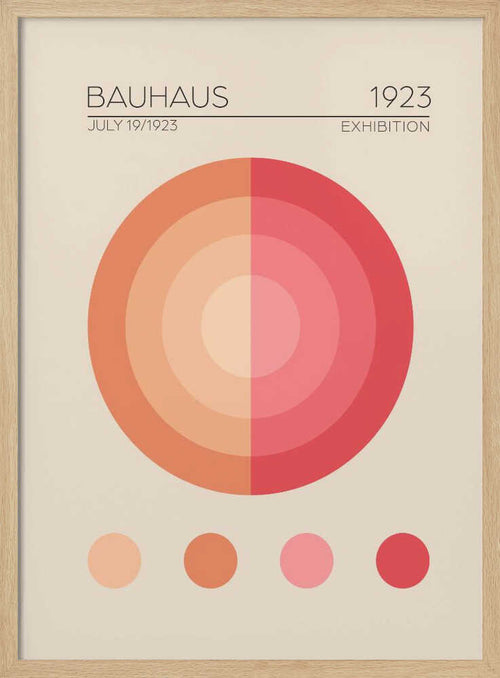 Bauhaus Circles Art Print UK — Abstract Minimal Wall Art — Office — Wall It All Prints