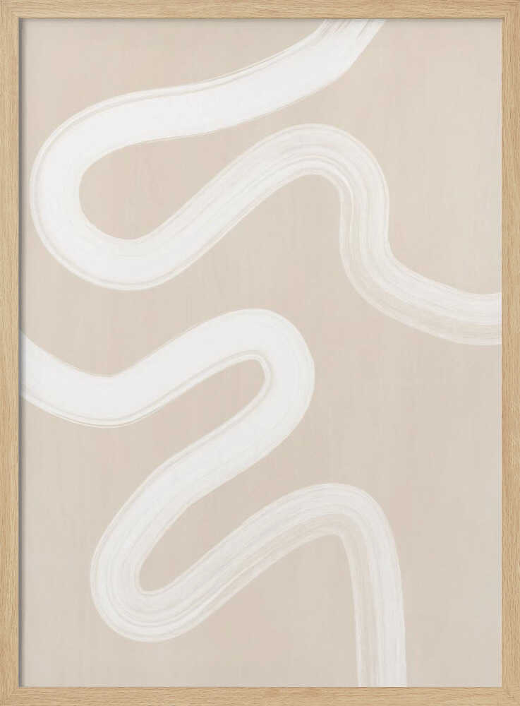 Wavy Abstract Lines Art Print UK — Abstract Calm Wall Art — Office — Wall It All Prints
