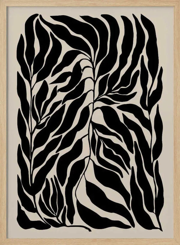 Organic Black Leaves Elena Ristova