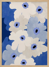 White and Blue Flowers