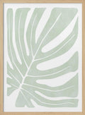 Sage Green Monstera Leaf