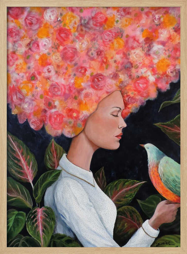 Floral Dreamer Art Print UK — Japanese Calm Wall Art — Bedroom — Wall It All Prints