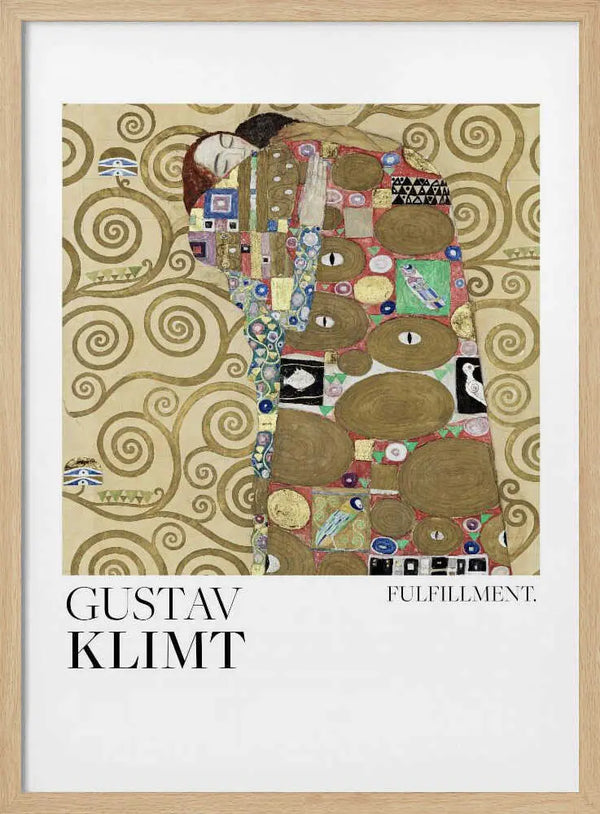 Fulfillment (1910–1911) Poster 2 Gustav Klimt
