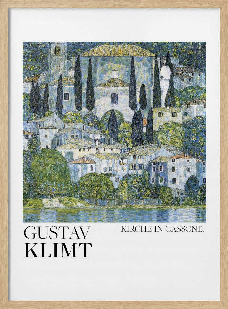 Kirche In Cassone (1913) Poster Art Print UK — Landscape Vibrant Wall Art — Living Room — Wall It All Prints