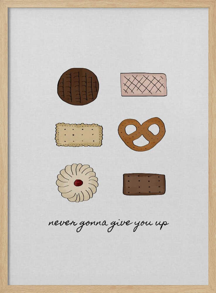 Illustrated Sweet Treats Quote Art Print UK — Abstract Vibrant Wall Art — Kitchen — Wall It All Prints