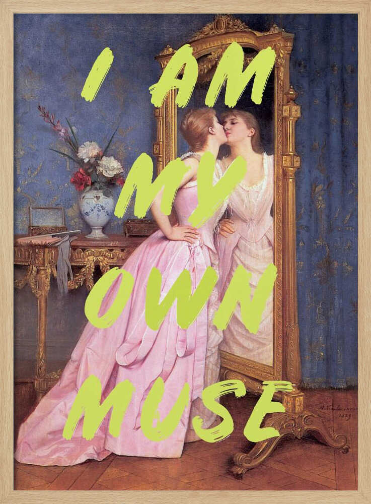 My Own Muse Reflection Art Print UK — Botanical Fresh Wall Art — Living Room — Wall It All Prints