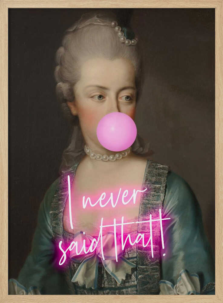 Sassy Neon Bubblegum Queen Art Print UK — Abstract Fresh Wall Art — Living Room — Wall It All Prints