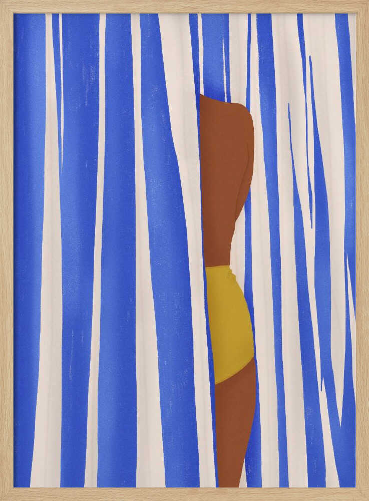 Summer Tan Art Print UK — Portrait Vibrant Wall Art — Bathroom — Wall It All Prints