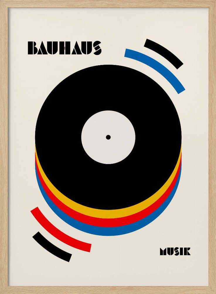 Abstract Music Vinyl Art Print UK — Abstract Vibrant Wall Art — Living Room — Wall It All Prints