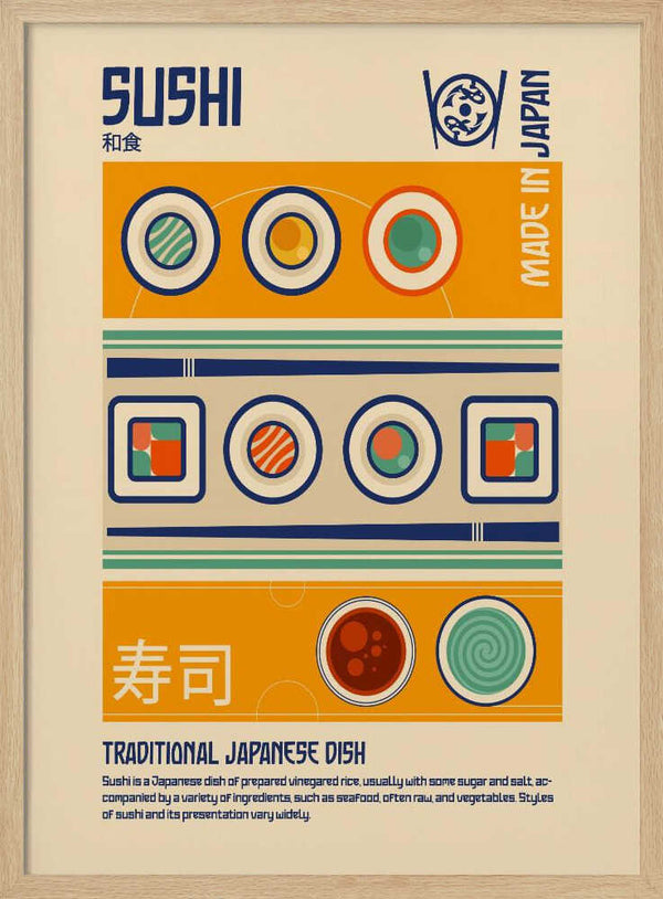 Sushi Japanese Food Print