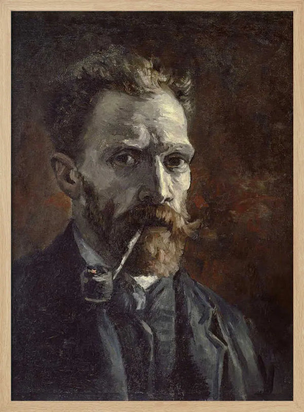 Vincent Van Gogh's Self Portrait With Pipe (1886) Vincent Van Gogh