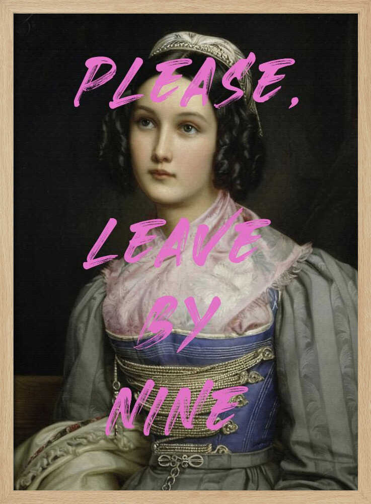 Please Leave By Nine Art Print UK — Abstract Vibrant Wall Art — Living Room — Wall It All Prints