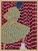 Vibrant Masked Woman