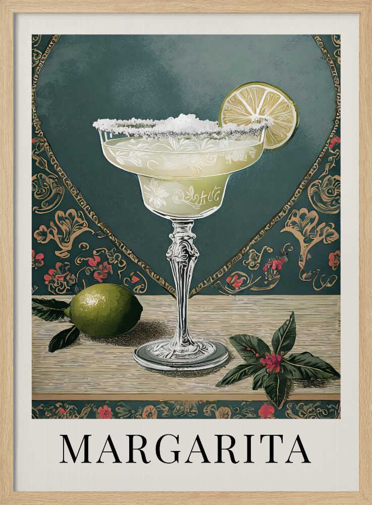 Margarita Art Print UK — Vintage Vibrant Wall Art — Kitchen — Wall It All Prints