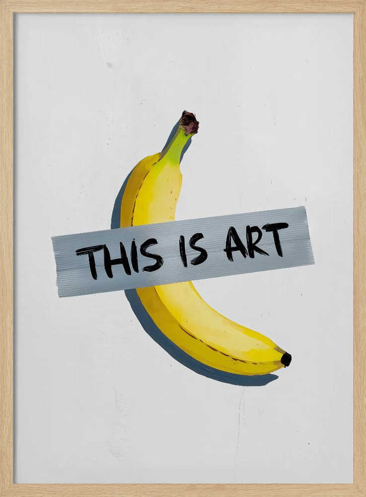Banana Art Statement Art Print UK — Botanical Fresh Wall Art — Kitchen — Wall It All Prints