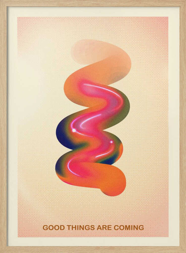 Vibrant Optimism Flow Art Print UK — Abstract Vibrant Wall Art — Living Room — Wall It All Prints