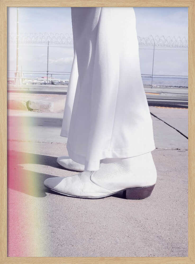 White Pants Airport Style Art Print UK — Portrait Vibrant Wall Art — Office — Wall It All Prints