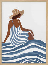 Summer Woman on Waves