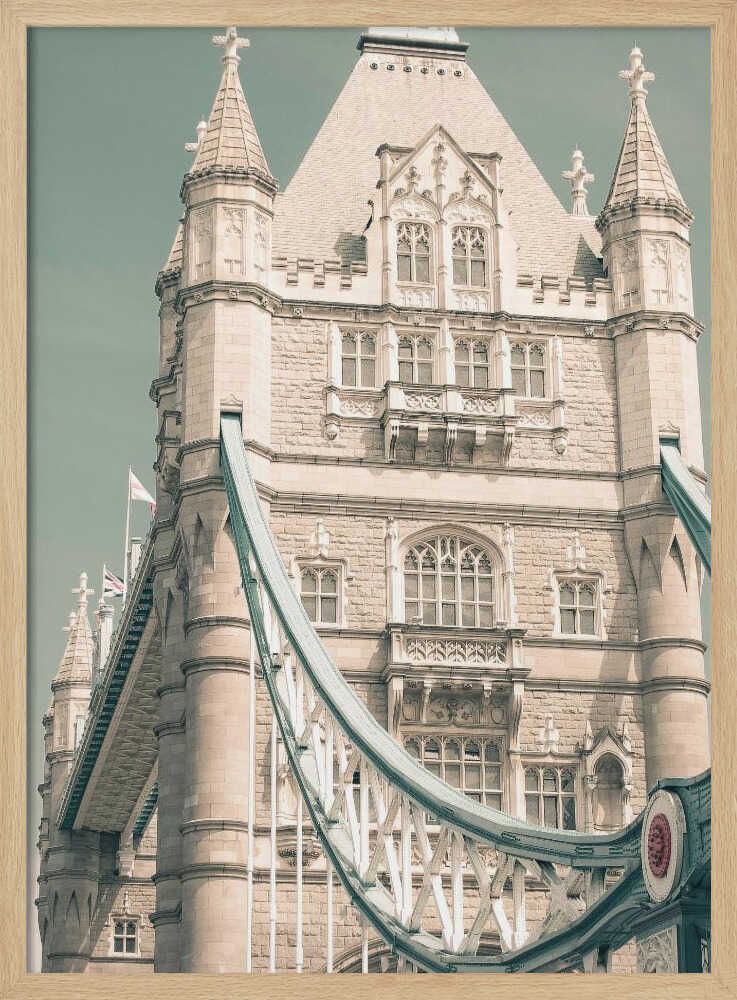 London Tower Bridge Art Print UK — Dark Moody Calm Wall Art — Living Room — Wall It All Prints