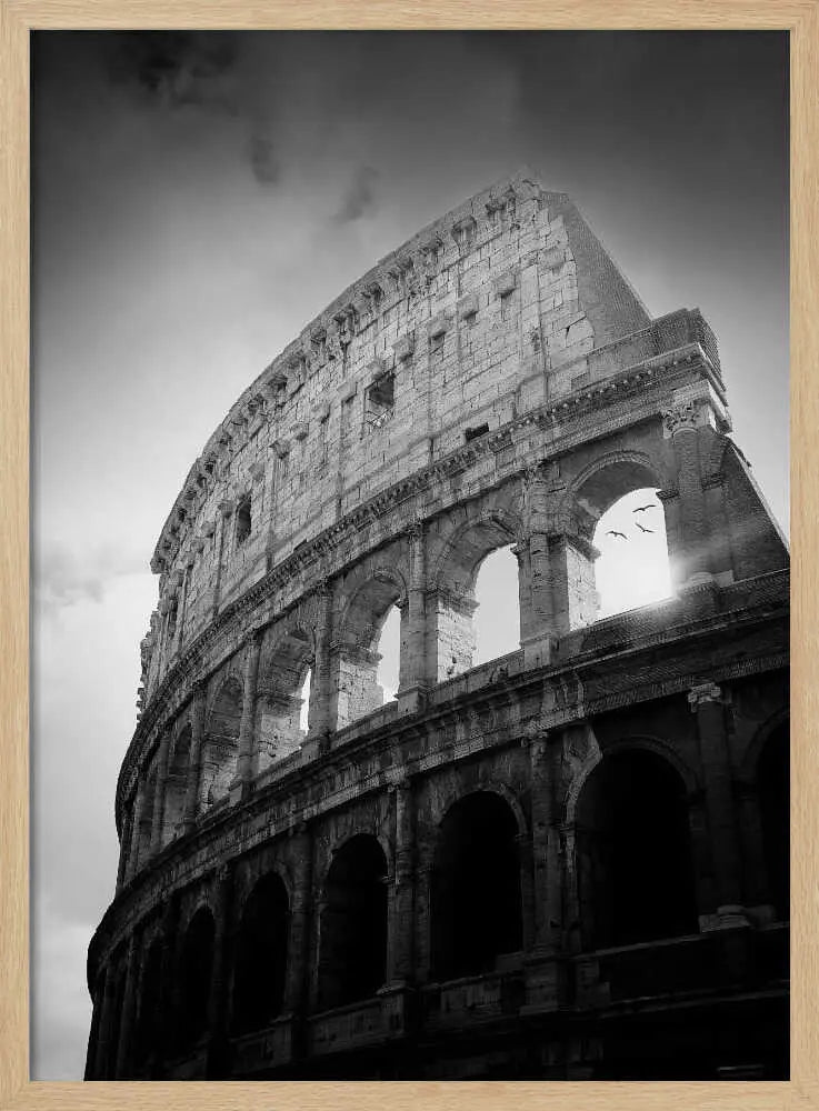 Colosseum Sunburst Art Print UK — Dark Moody Vibrant Wall Art — Living Room — Wall It All Prints