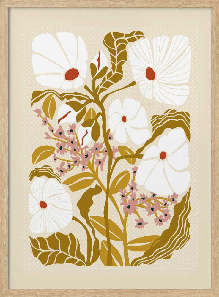 Modern Botanical Garden Art Print UK — Botanical Minimal Wall Art — Office — Wall It All Prints