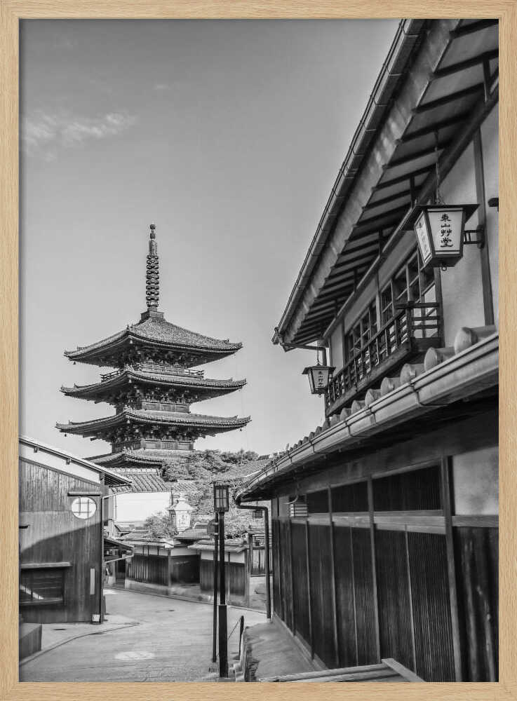 Historic Japanese Pagoda Art Print UK — Japanese Calm Wall Art — Living Room — Wall It All Prints
