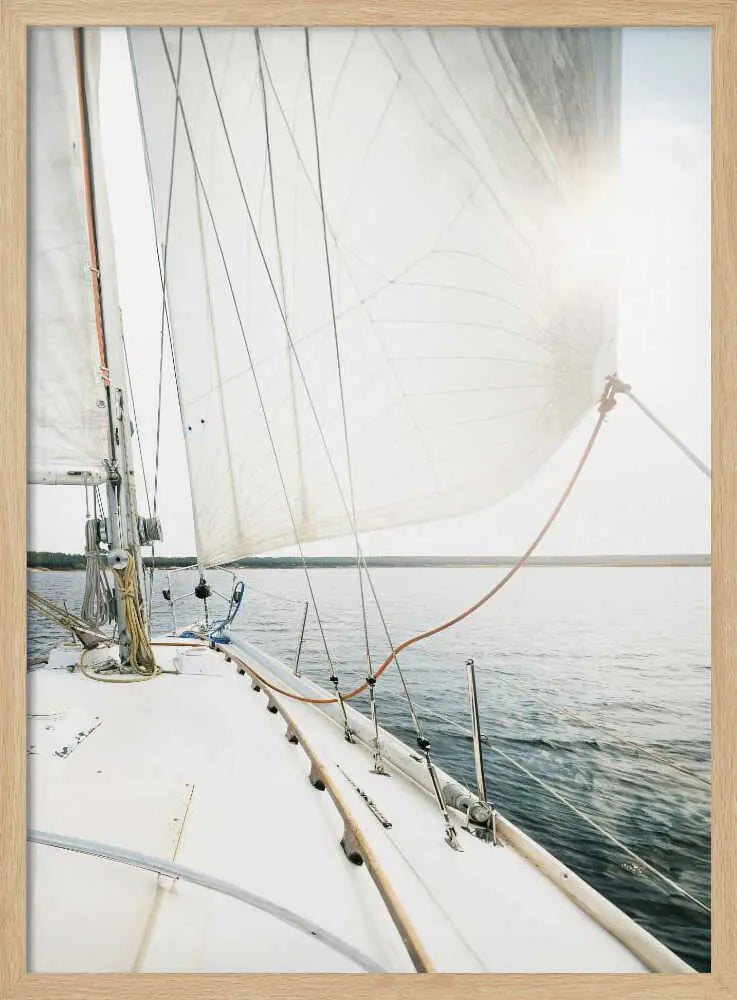 Sail Away Art Print UK — Portrait Vibrant Wall Art — Bedroom — Wall It All Prints
