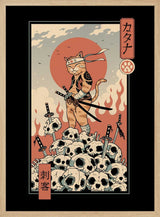 Catana Assassin Art Print UK — Japanese Vibrant Wall Art — Living Room — Wall It All Prints