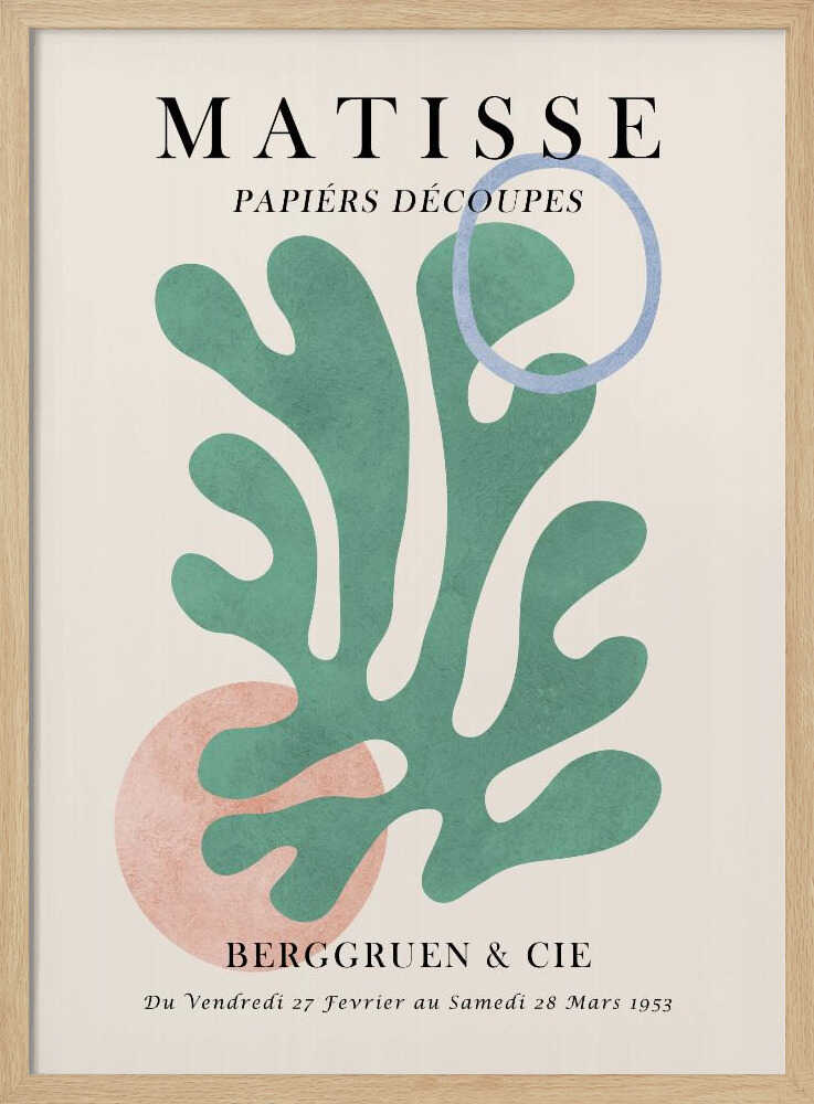 Organic Cutout Shapes Art Print UK — Botanical Calm Wall Art — Office — Wall It All Prints