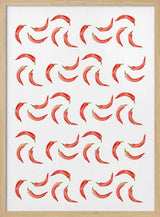 Vibrant Red Chili Pattern