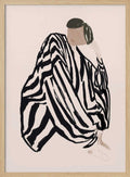 Pensive Striped Figure