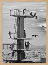 Summer Diving Tower Fun Art Print UK — Landscape Dark Wall Art — Living Room — Wall It All Prints