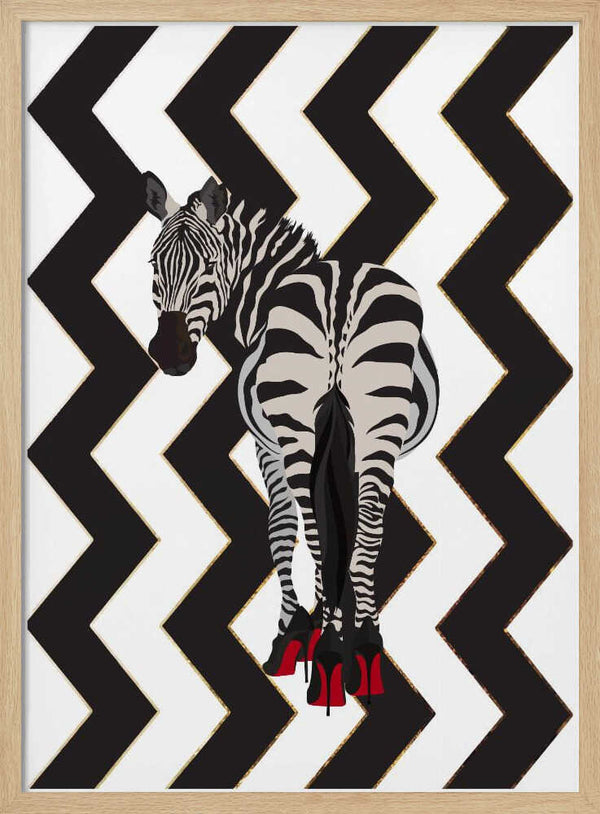 Chic Zebra Red Heels