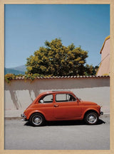 Charming Orange Vintage Car