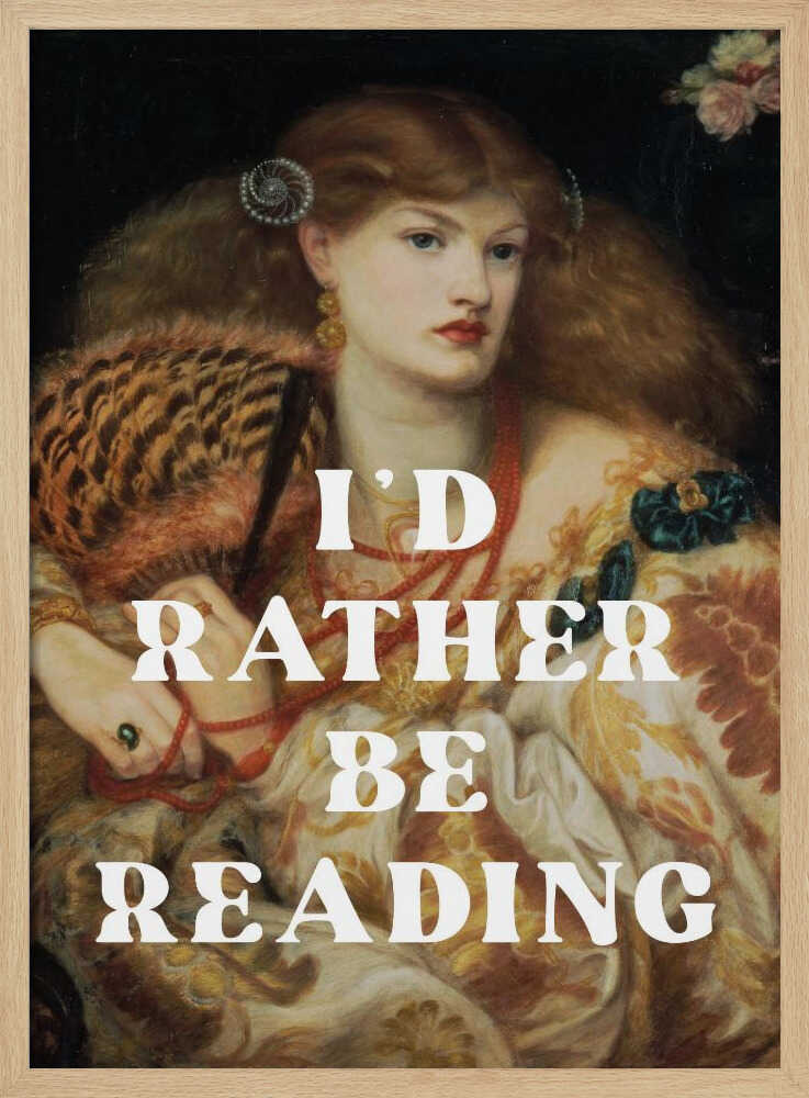 Elegant Lady Reading Art Print UK — Dark Moody Dark Wall Art — Living Room — Wall It All Prints